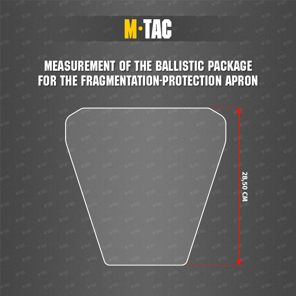 Anti-Fragmentation Apron for ballistic panel inserts Laser Cut