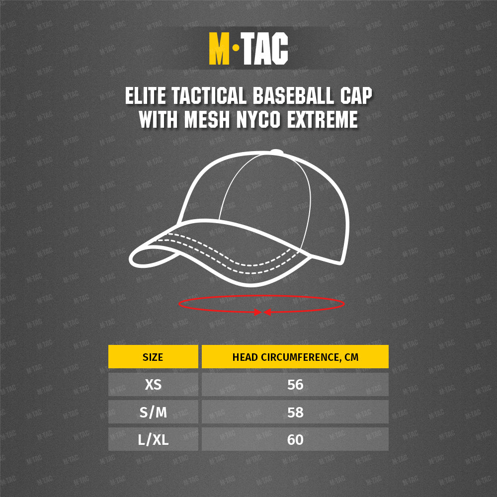 Elite Tactical Baseball Cap with Mesh NYCO Extreme