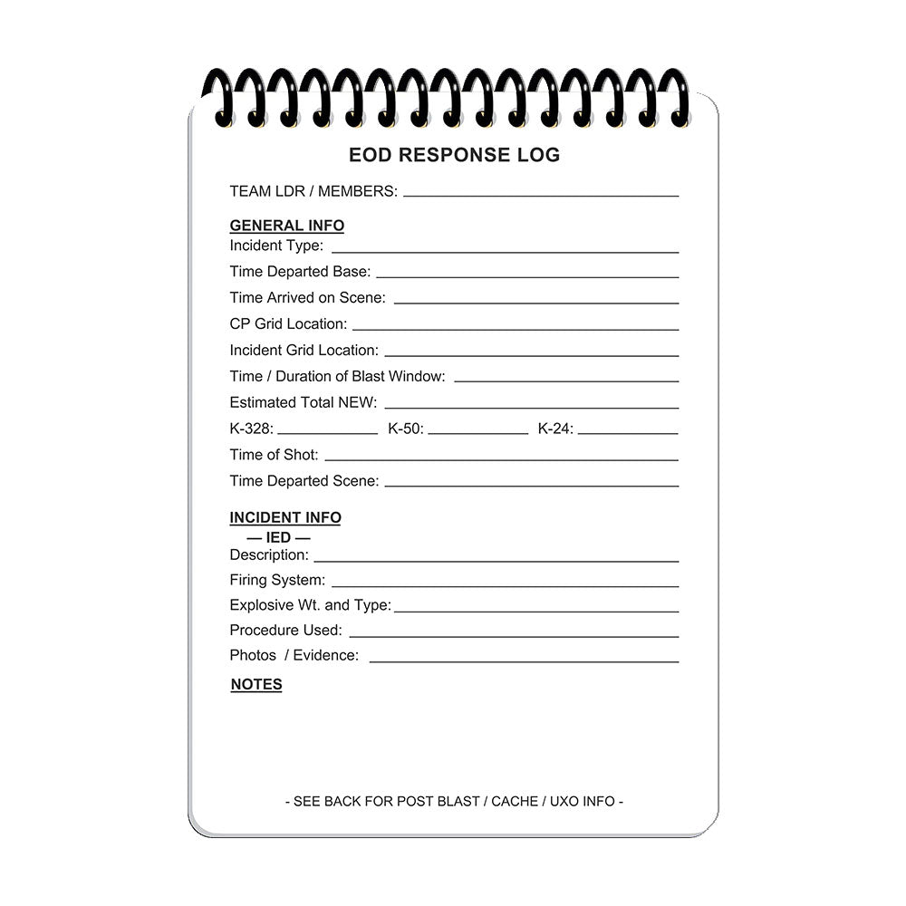 EOD RESPONSE LOG A6