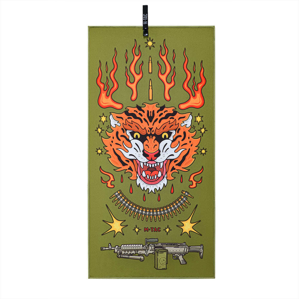 Microfiber Towel 80x40 Tiger Stripes