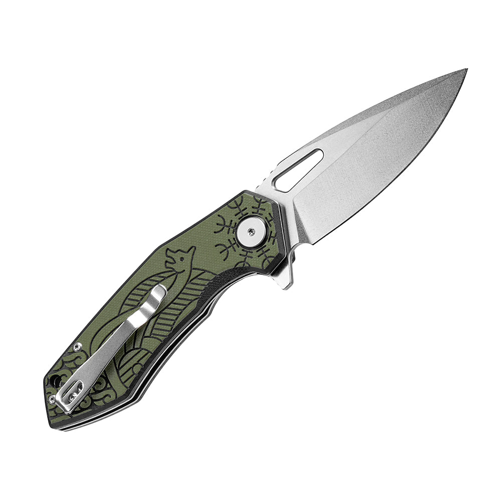 Folding Knife Type 12 Scandinavian Stonewash