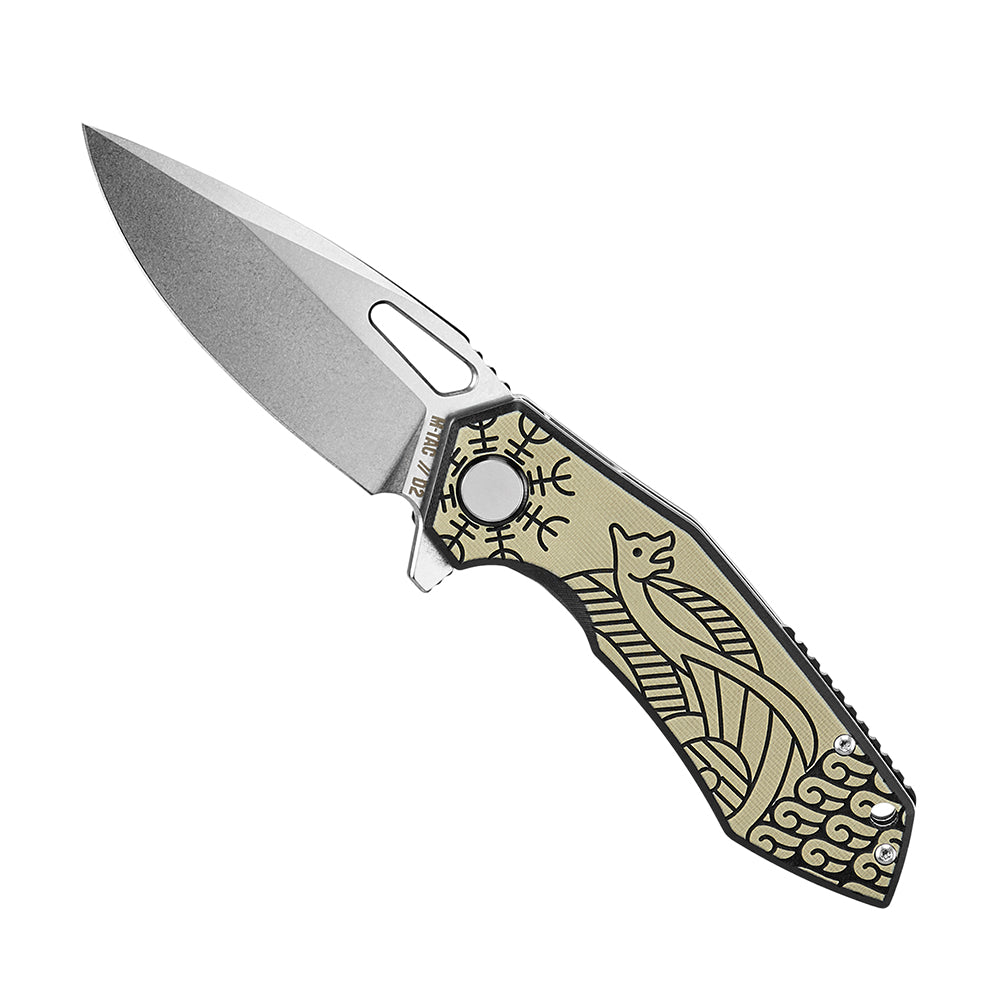 Folding Knife Type 12 Scandinavian Stonewash