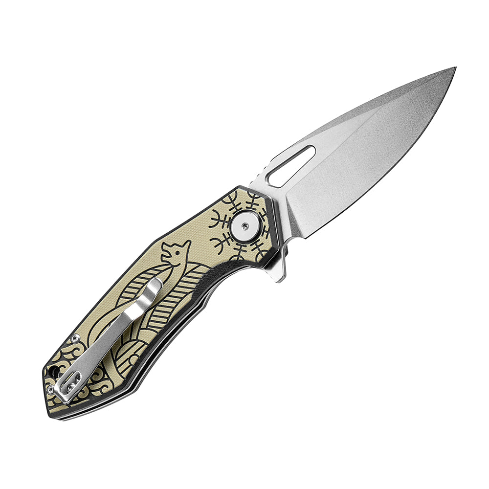 Folding Knife Type 12 Scandinavian Stonewash