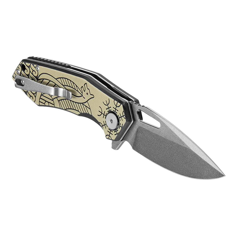 Folding Knife Type 12 Scandinavian Stonewash