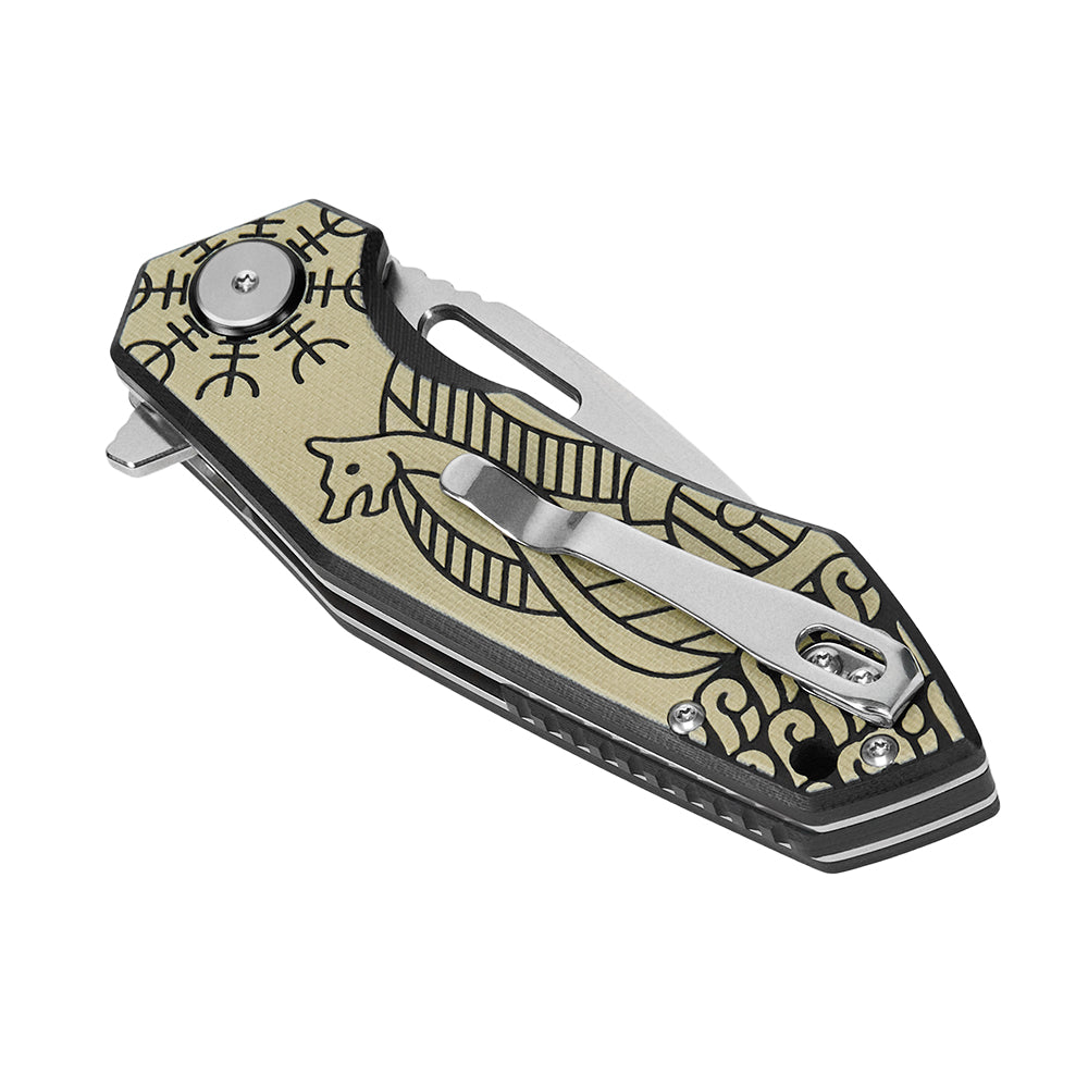 Folding Knife Type 12 Scandinavian Stonewash