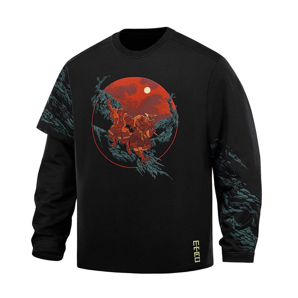 Sweatshirt Two Samurai