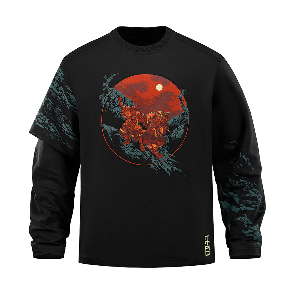 Sweatshirt Two Samurai