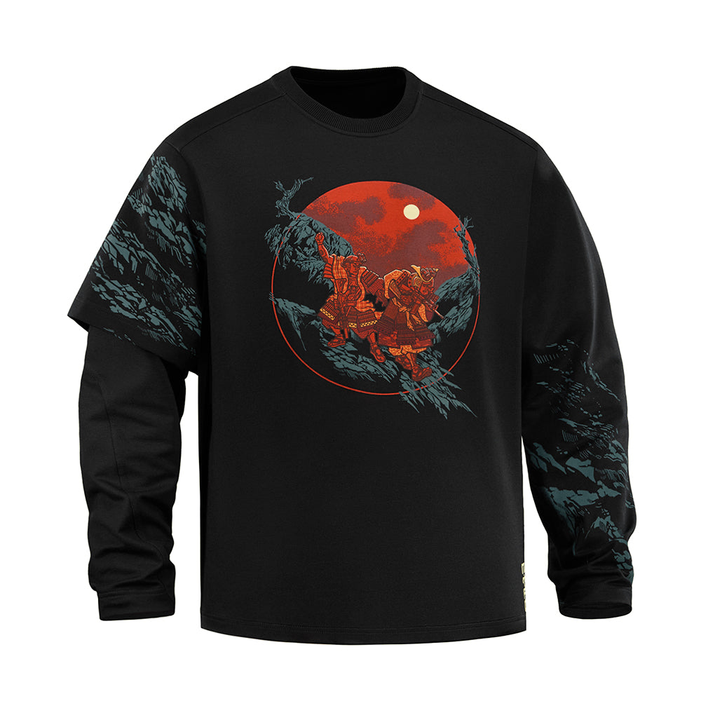 Sweatshirt Two Samurai