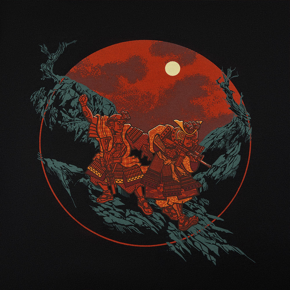Sweatshirt Two Samurai