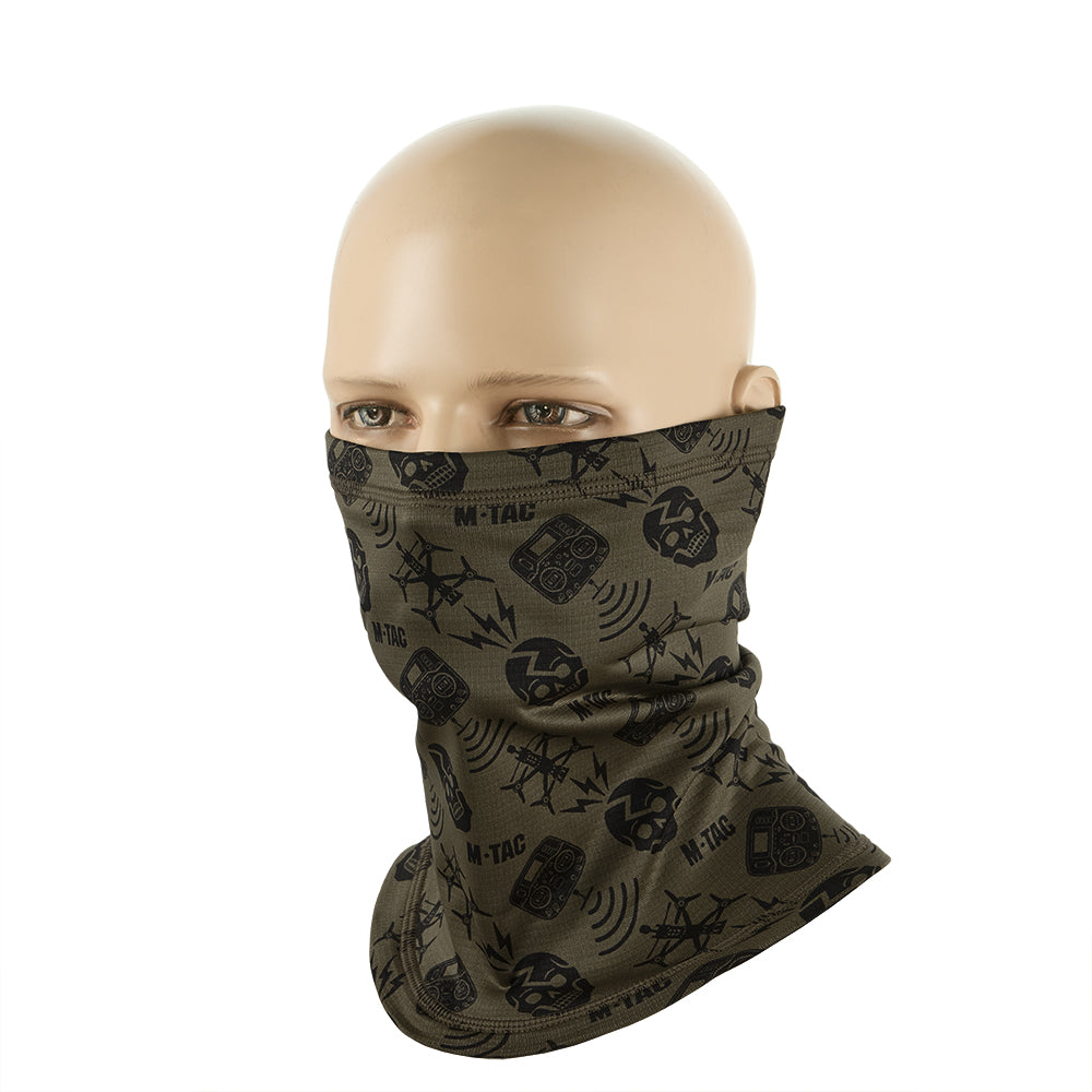 Scarf Tube Microfleece Drone Pattern
