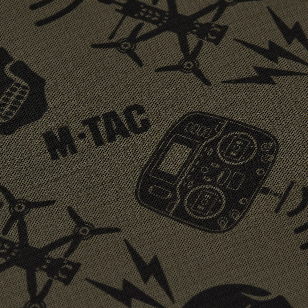Scarf Tube Microfleece Drone Pattern