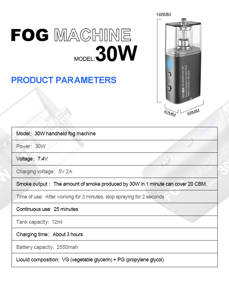 Lensgo Handheld Rookmachine Smoke S30