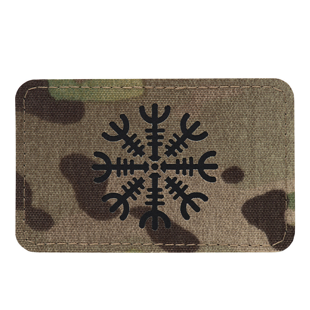 Patch Helmet of Horror horizontal Laser Cut