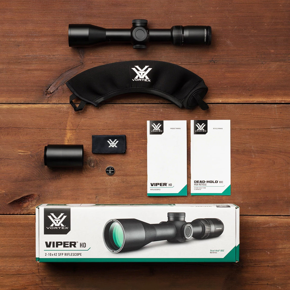 Vortex Viper HD 2-10x42 SFP Richtkijker, Dead-Hold BDC Dradenkruis (MOA)