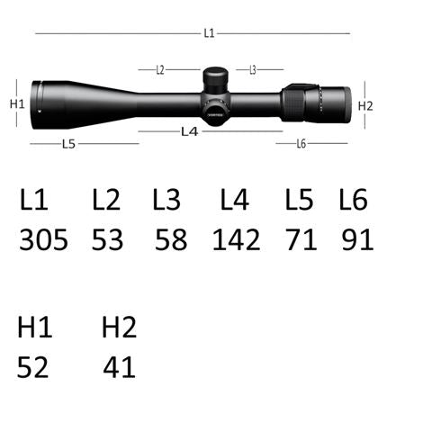Vortex Viper 6.5-20x50 PA Richtkijker,  Dead-Hold BDC Dradenkruis (MOA)