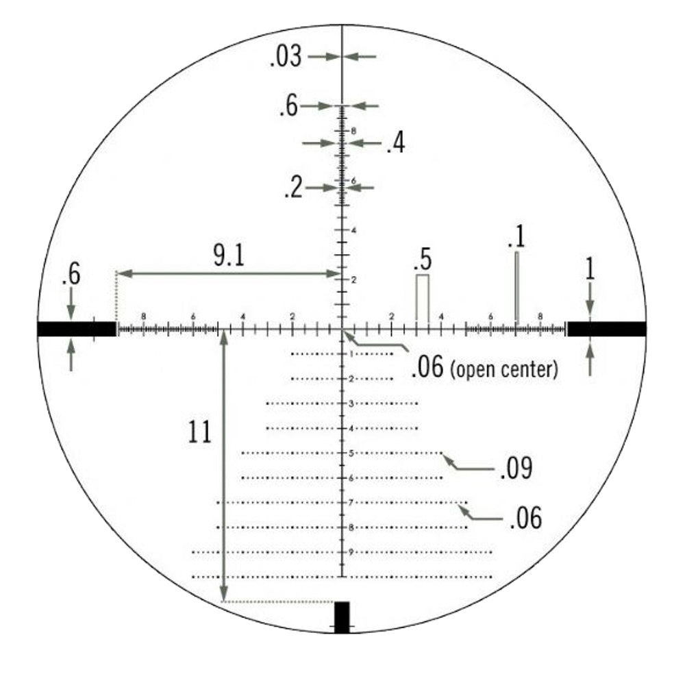 Vortex Diamondback Tactical 4-16x44 FFP Richtkijker, EBR-2C Dradenkruis (MRAD)