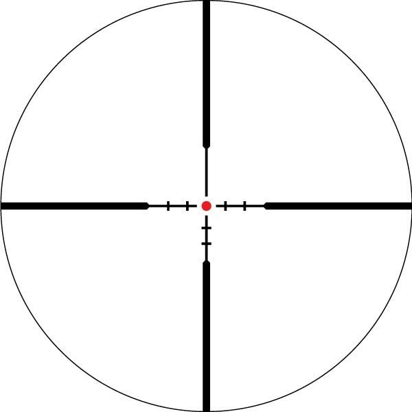 Vortex Crossfire HD 1-4x24 Richtkijker, Verlicht Dead-Hold 2A BDC Dradenkruis (MOA)