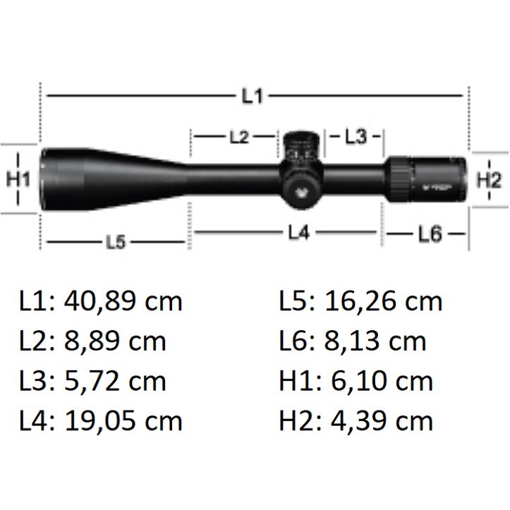 Vortex Richtkijker Golden Eagle HD 15-60x52 SFP, ECR-1 Dradenkruis (MOA)