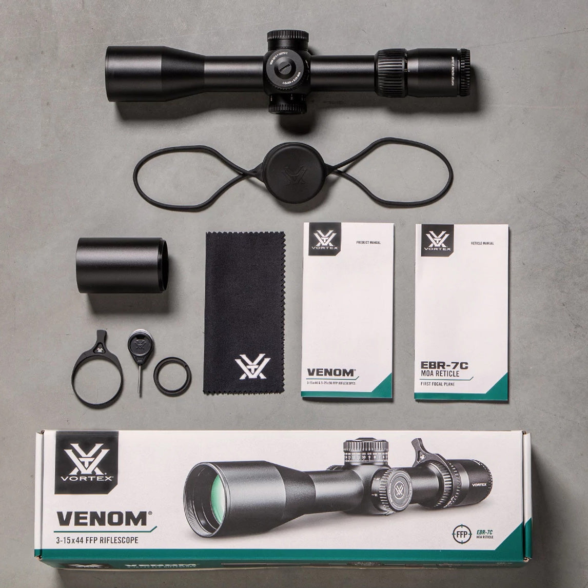 Vortex Richtkijker Venom 3-15x44 FFP, EBR-7C (MOA)