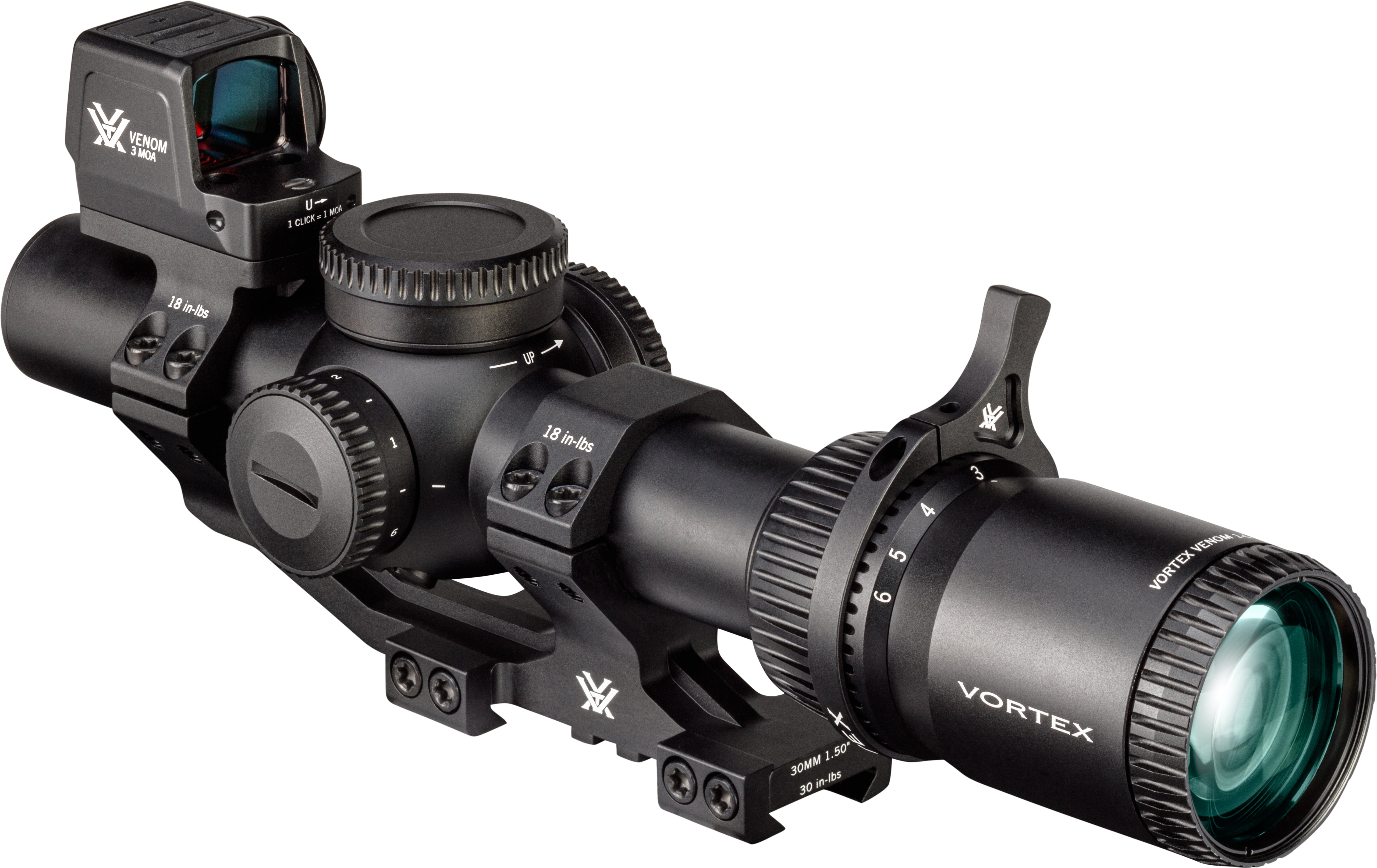 Vortex Richtkijker Venom 1-6x24 Bundel met Red Dot en Sport Mount