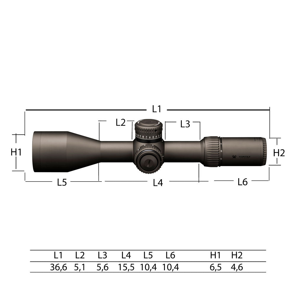 Vortex Richtkijker Razor HD GEN II 4.5-27x56 FFP, EBR-7C Dradenkruis (MOA)