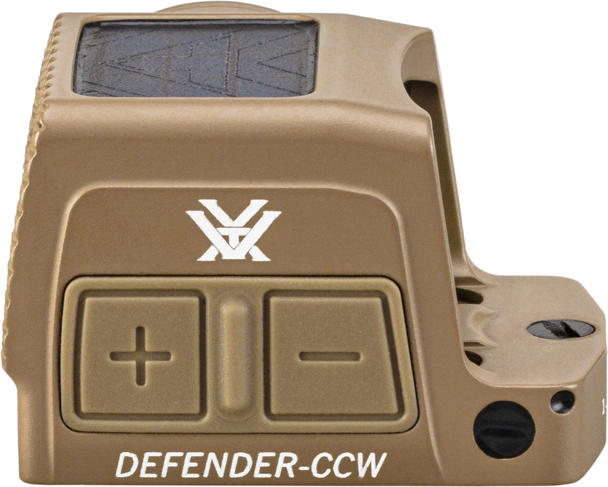 Vortex Enclosed Solar Mico Red Dot Defender-CCW 3 MOA Tan