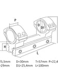 Konus Universele Montering voor 30-25,4 mm