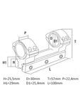 Konus Universele Montering voor 30-25,4 mm