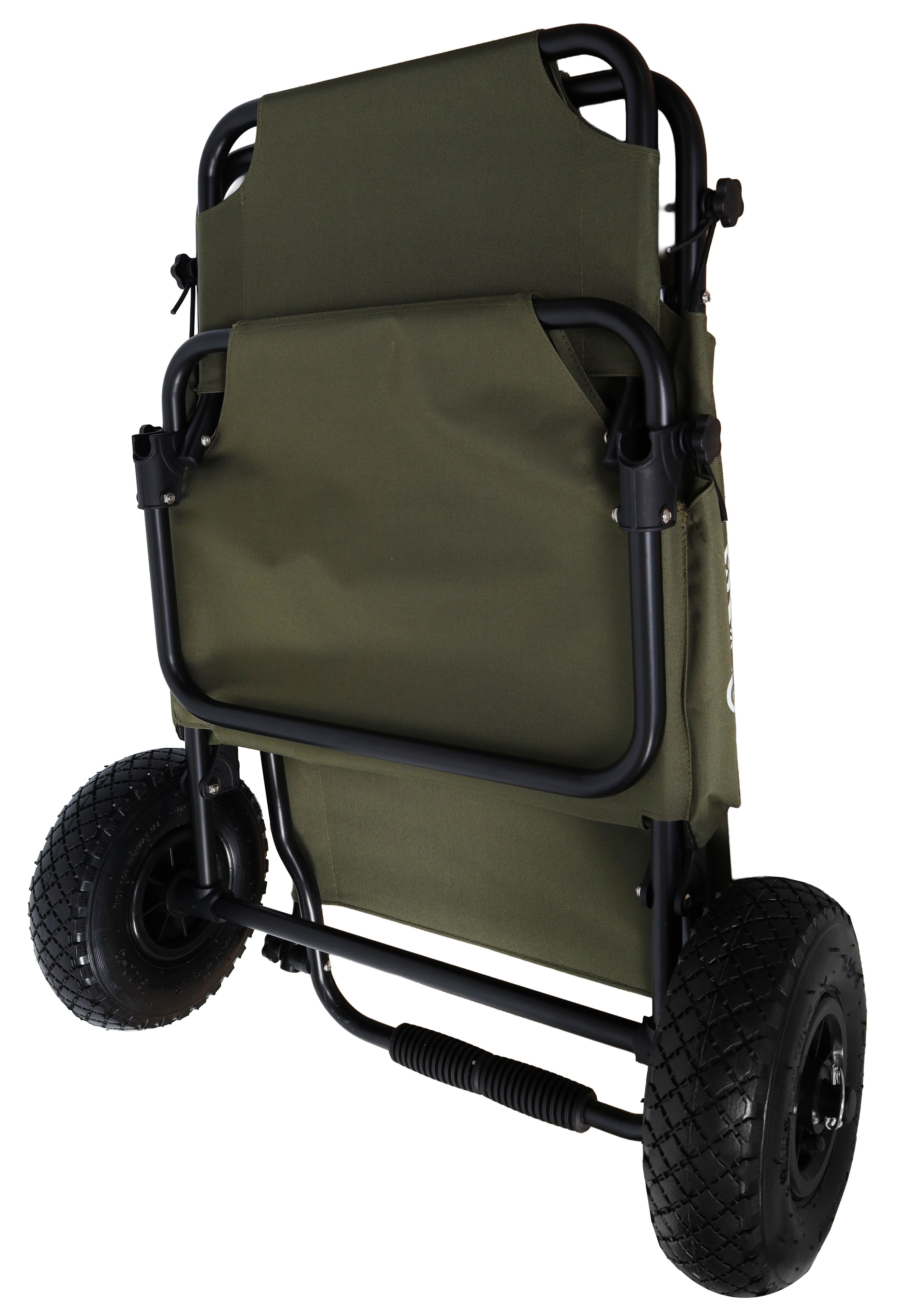 Stealth Gear Transport Trolley M2 Bosgroen met Zonnedak