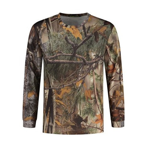 Stealth Gear T-shirt Lange Mouw Camo Bosprint maat XL