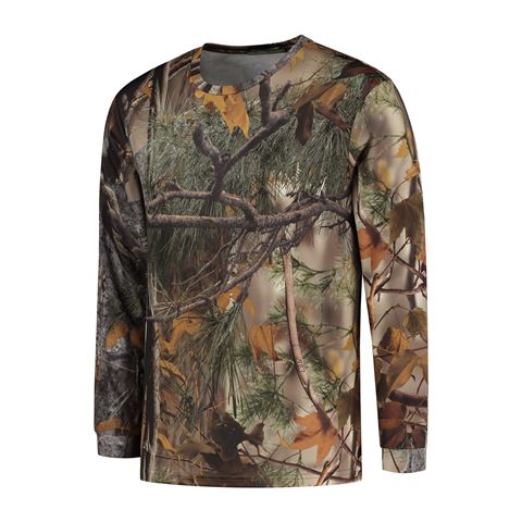 Stealth Gear T-shirt Lange Mouw Camo Bosprint maat XL