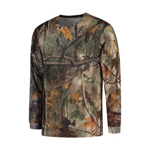 Stealth Gear T-shirt Lange Mouw Camo Bosprint maat XL