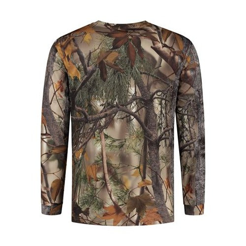 Stealth Gear T-shirt Lange Mouw Camo Bosprint maat XL