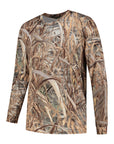 Stealth Gear T-shirt Lange Mouw Camo Rietprint maat XXL