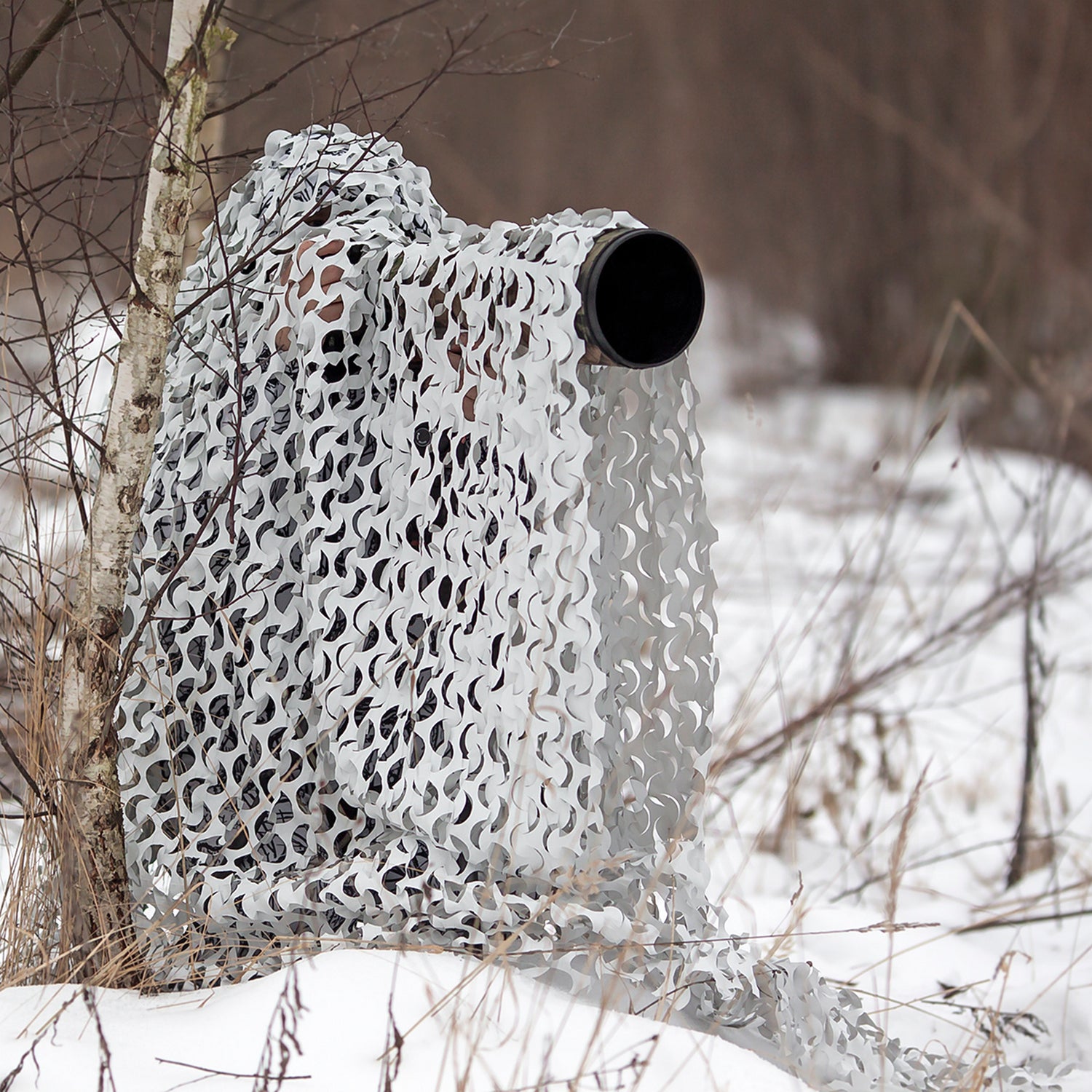 Buteo Photo Gear 3D leafs Camouflagenet Sneeuw 1,5x3 m