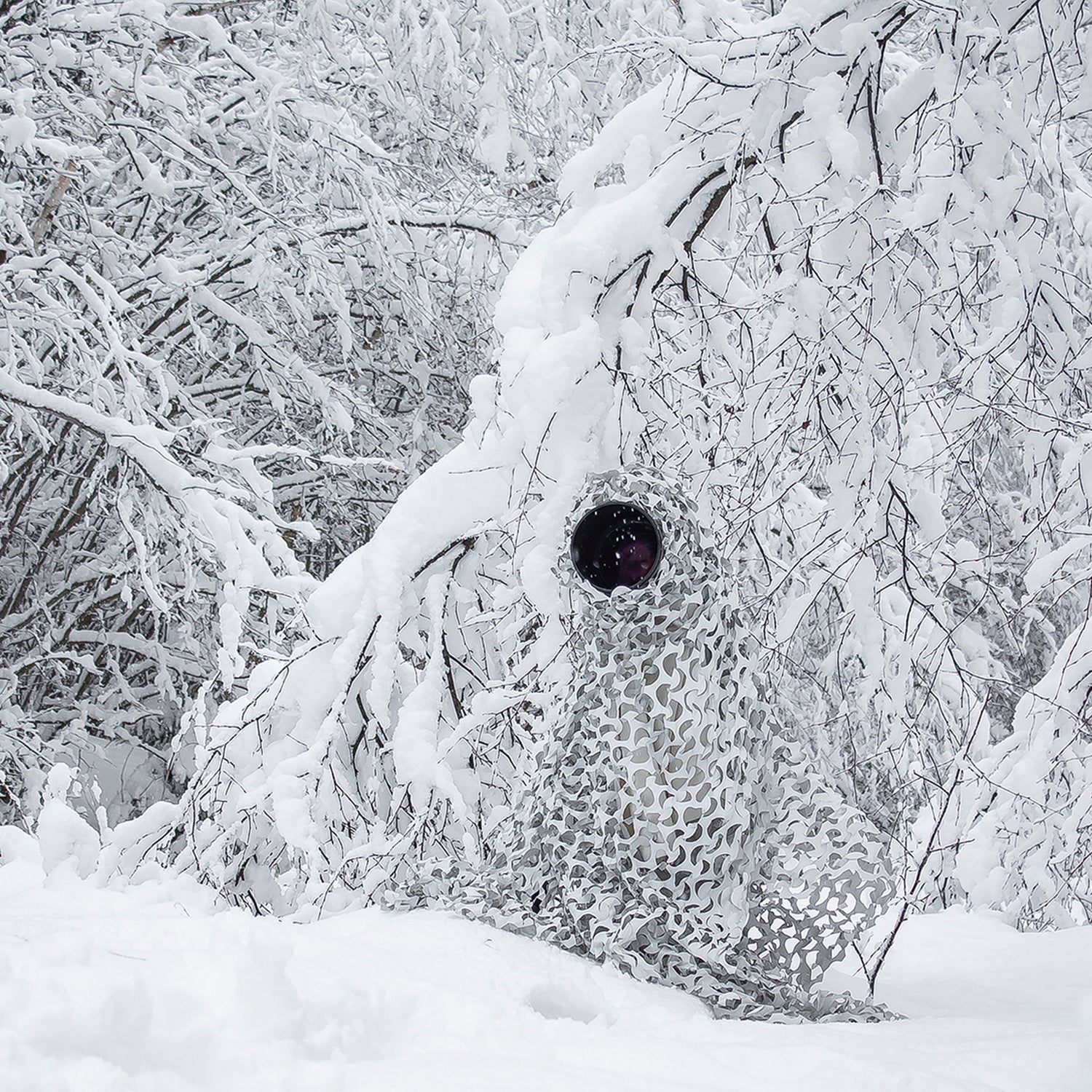 Buteo Photo Gear 3D leafs Camouflagenet Sneeuw 1,5x3 m