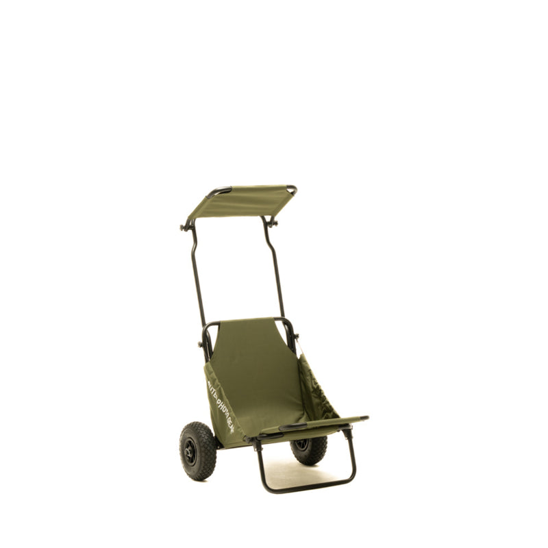 Buteo Photo Gear Transport Trolley Bosgroen met Zonnedak