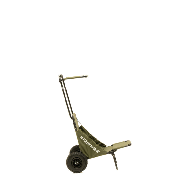 Buteo Photo Gear Transport Trolley Bosgroen met Zonnedak