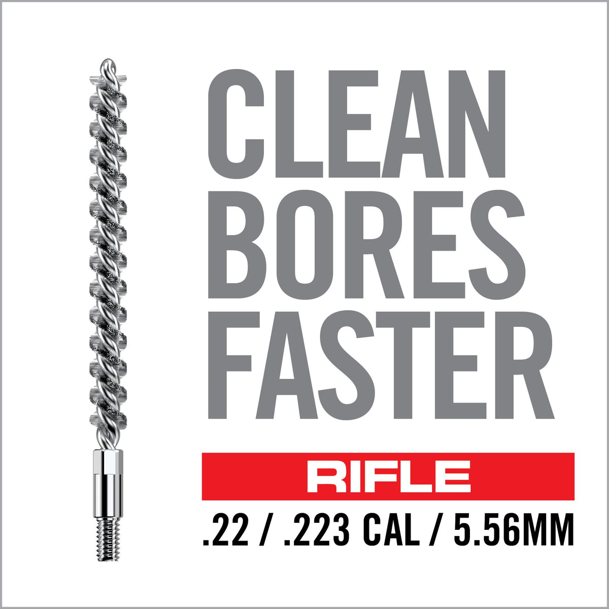 Real Avid Bore-Max Speed Brush Rifle - .22/.223/5,56mm - 8/32" Thread