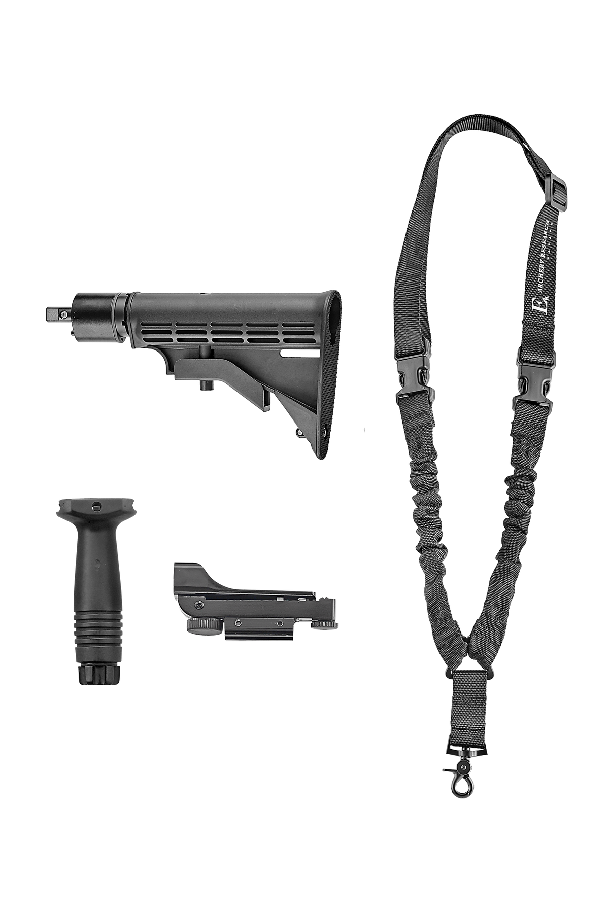 EK Archery Cobra R9 Accessoiries Package AR-stock, sling, simple Red-Dot &amp; Fore-Grip