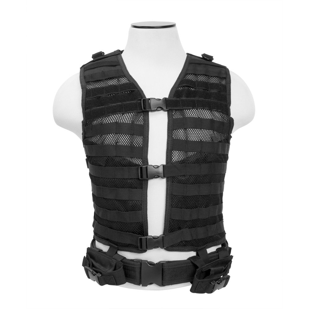 NC Star Molle/Pals Vest - Black