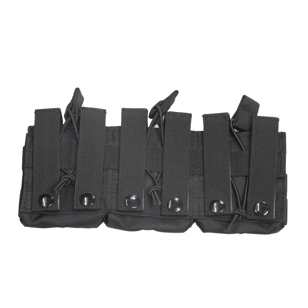 NC Star Mag Pouch - AR10/M1A/FAL, Triple, Black