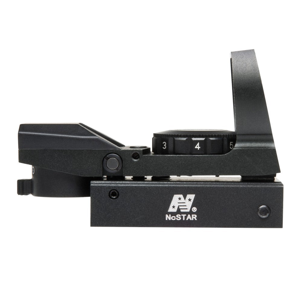 NC Star RD Reflex Sight 1x24, 4 Reticles, 3 MOA Red Dot, Weaver, Alu, Black