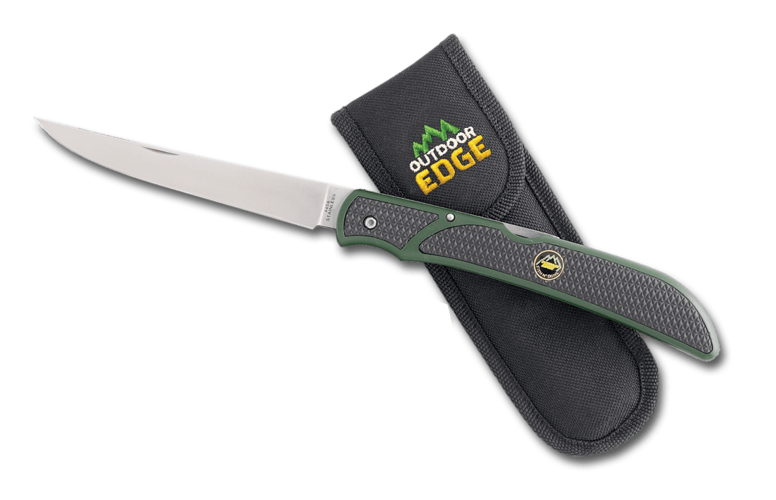 Outdoor Edge Folding Knife Fish &amp; Bone