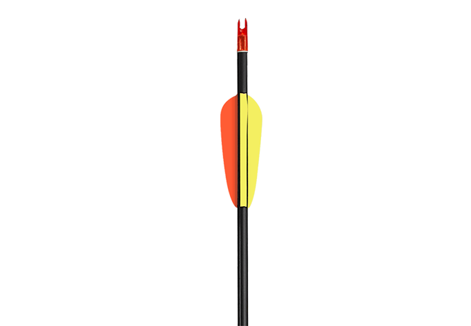 EK Archery Arrow - Fiberglass 28" Ø6.9mm Black p/1 - Glue-In Point &amp; Nock