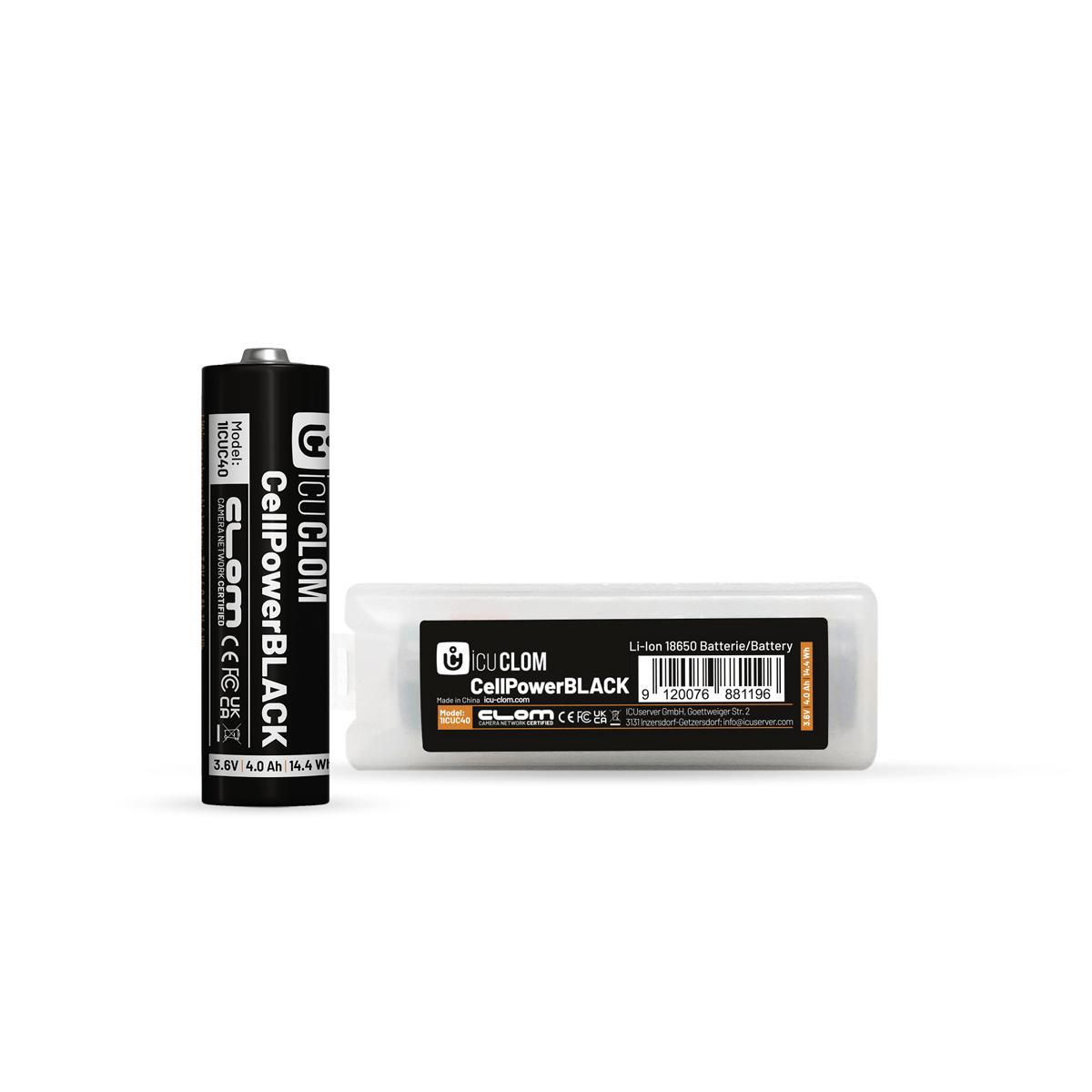 ICU CellPower Black 18650 - 4000mAh