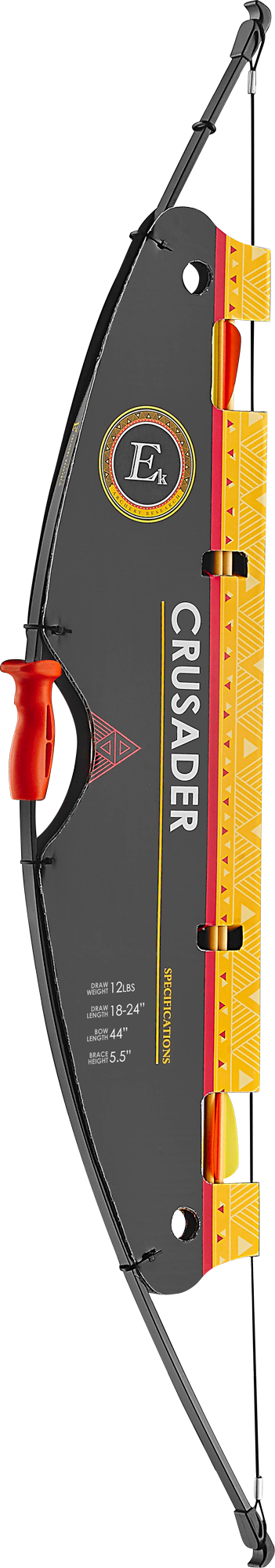 EK Archery Crusader Recurve SET M 12lbs, simple quiver, target-face, 2x 27" wooden Arrows (D-003A-C3)