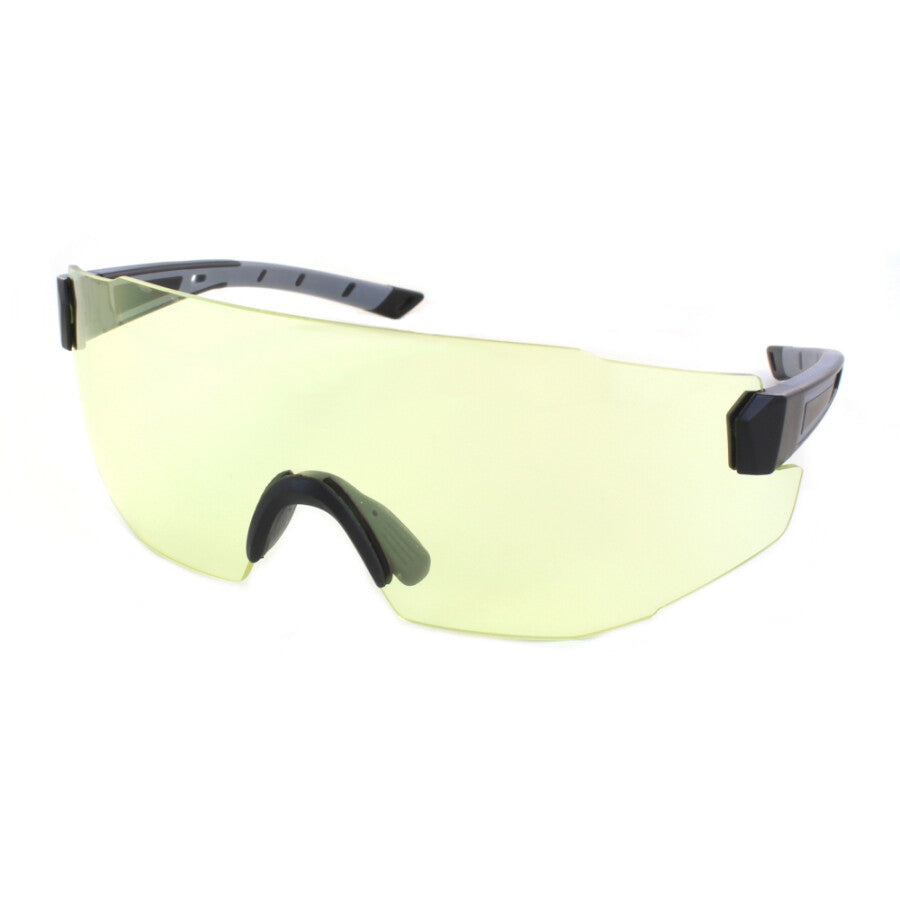 Evolution Edge (Light Yellow) Black - Grey Temples - Light Yellow Lens