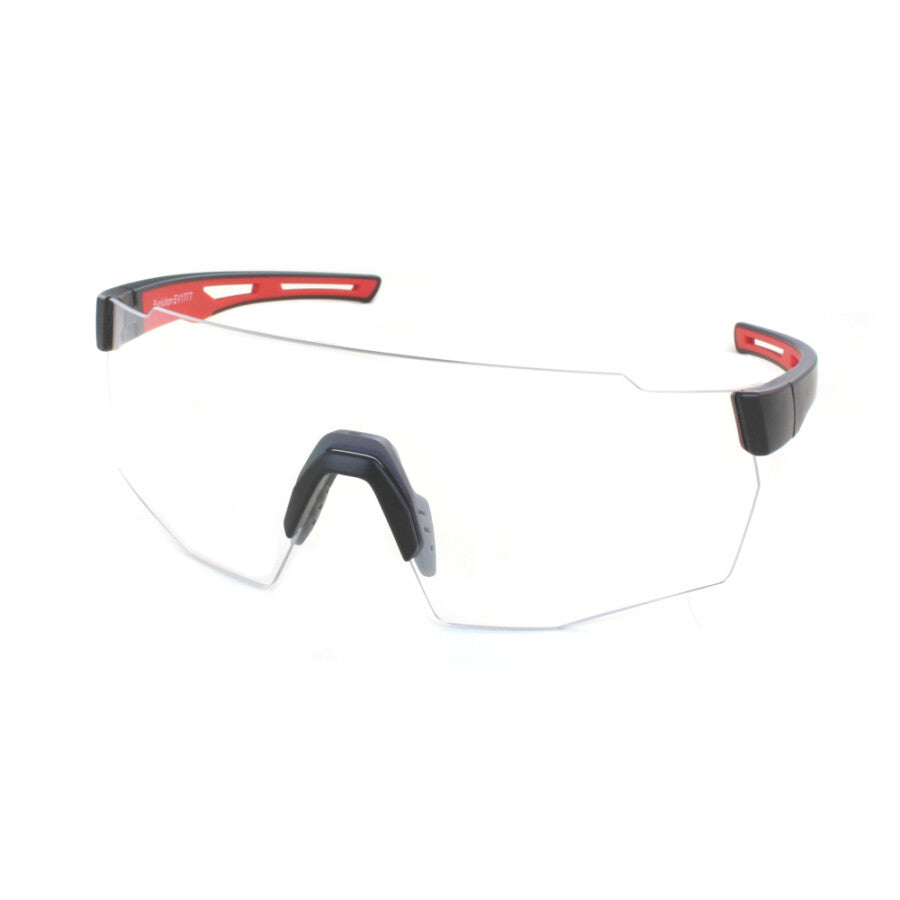 Evolution Rapide (Clear) Black &amp; Red Temples- Clear Lens