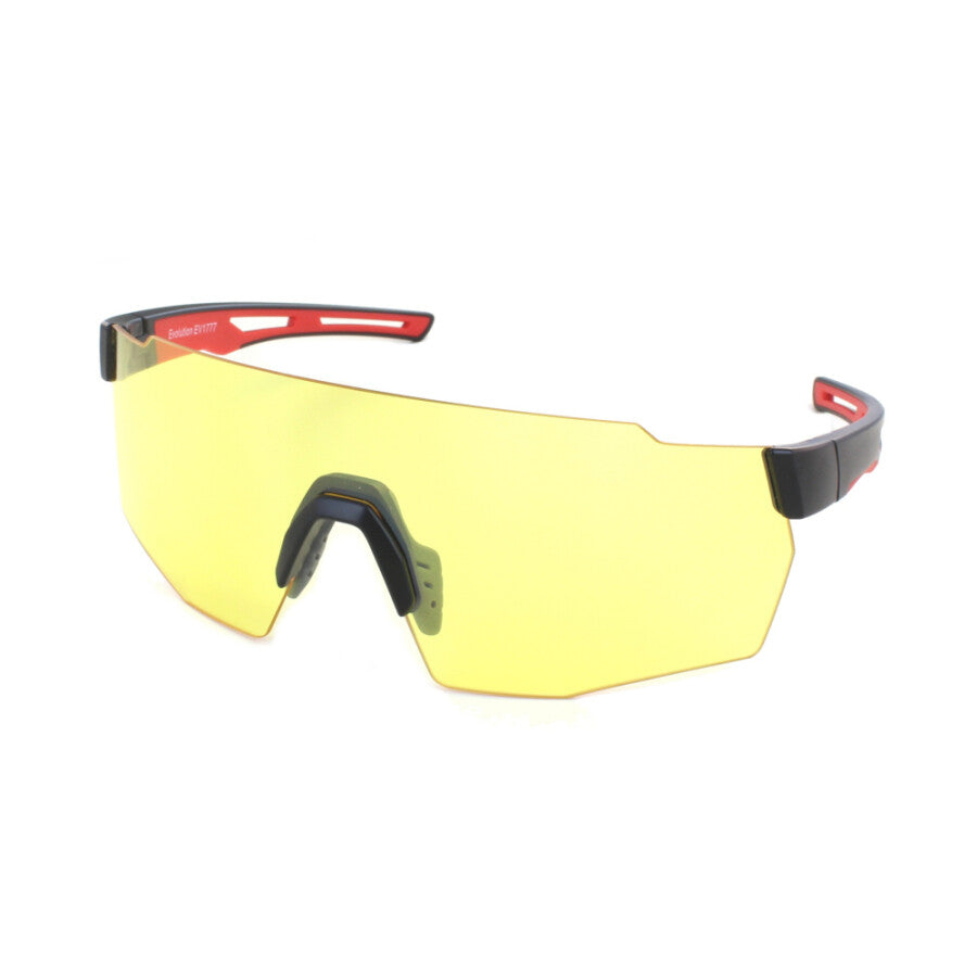 Evolution Rapide (Yellow) Black &amp; Red Temples- Yellow Lens